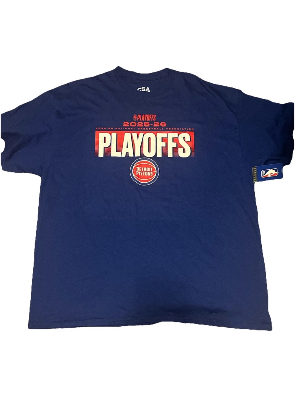 Detroit Pistons Blue Playoffs 2025-26 Graphic Tee